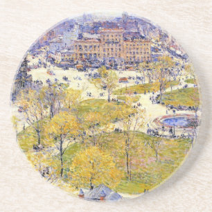 Union Square in Spring by Frederick Childe Hassam Coaster