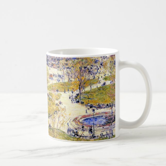 Union Square in Spring by Frederick Childe Hassam Coffee Mug (Right)