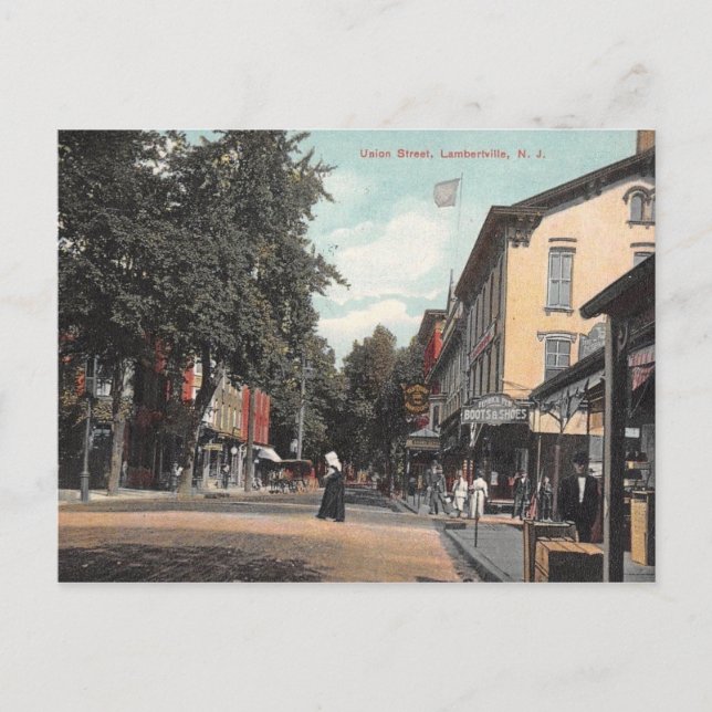 Union St, Lambertville, New Jersey 1907 Postcard (Front)