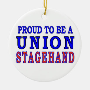 UNION STAGEHAND CERAMIC ORNAMENT