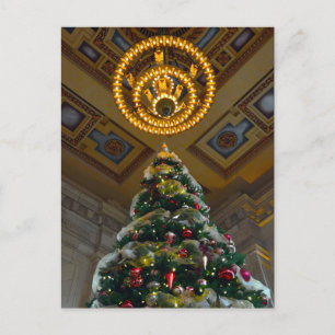 Union Station Christmas Tree Kansas City, Missouri Holiday Postcard