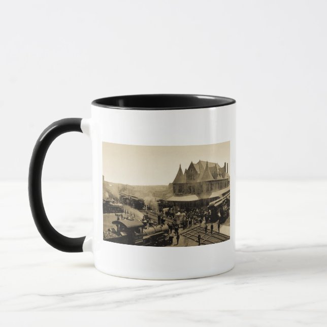 Union Station, Durand, Michigan Mug (Left)