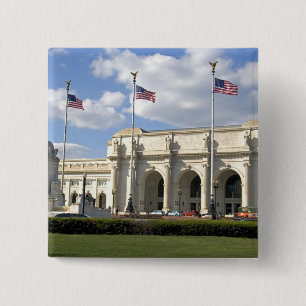 Union Station in Washington, D.C. 15 Cm Square Badge