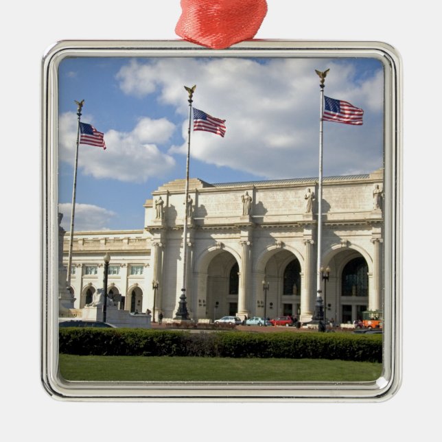 Union Station in Washington, D.C. Metal Tree Decoration (Front)