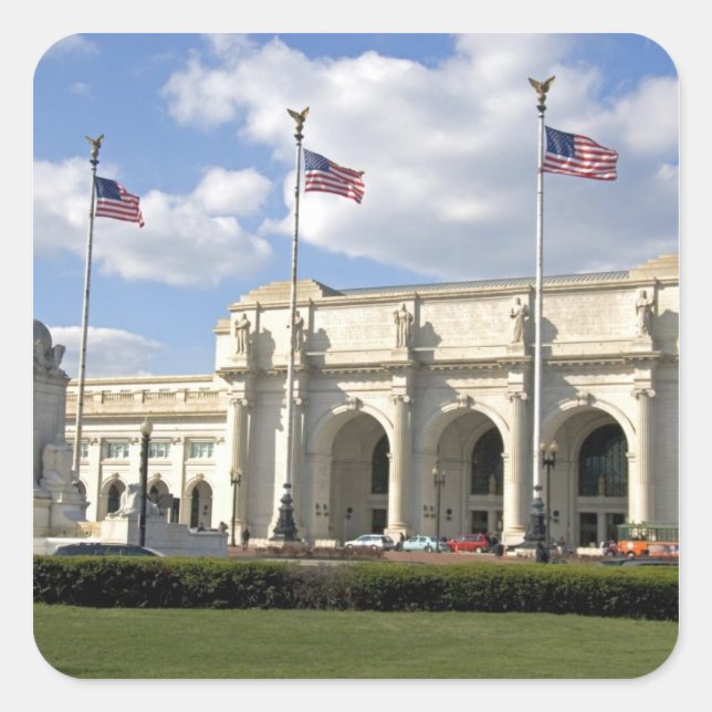 Union Station in Washington, D.C. Square Sticker (Front)