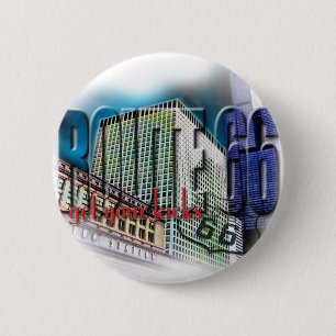 Union Station - Route 66 - Chicago 6 Cm Round Badge