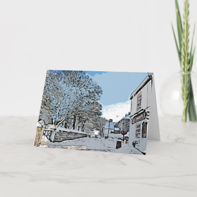 Union Street, Harthill with Woodall. Card (Front)