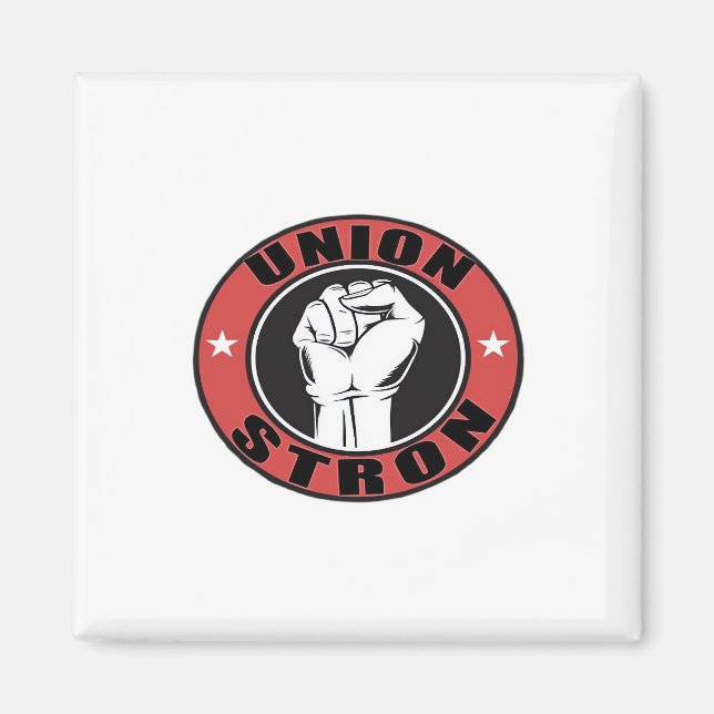 Union Strong American Flag Labour Day  Magnet (Front)