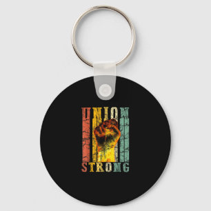 Union Strong Fist Proud Labour Day Workers Septemb Key Ring