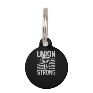 Union Strong For Professional Workers Labour Day Pet Tag