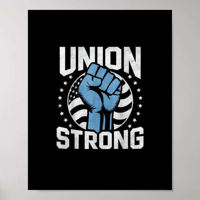 Union Strong For Professional Workers - Labour Day Poster (Front)