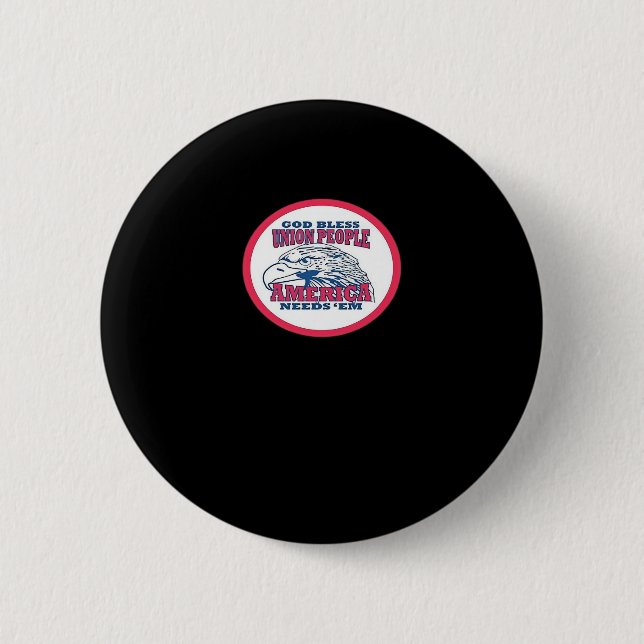 Union Strong Funny Meme Classic 6 Cm Round Badge (Front)