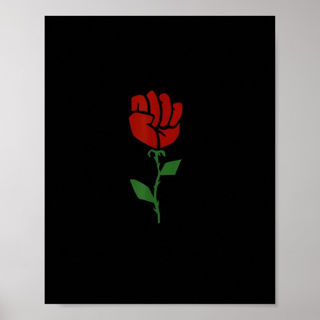 Union Strong Pro Union Worker Labour Fist Protest Poster (Front)