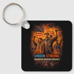 Union Strong Rising Key Ring