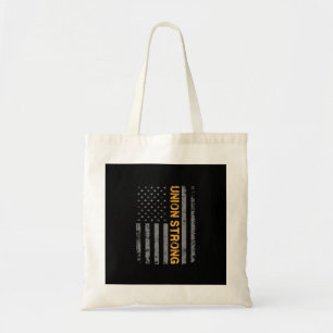 Union Strong With American Flag Classic Tote Bag