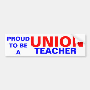 UNION TEACHER BUMPER STICKER