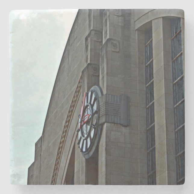 Union Terminal - Cincinnati Stone Coaster (Front)
