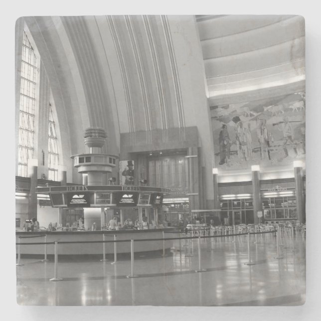 Union Terminal Rotunda - Cincinnati Stone Coaster (Front)