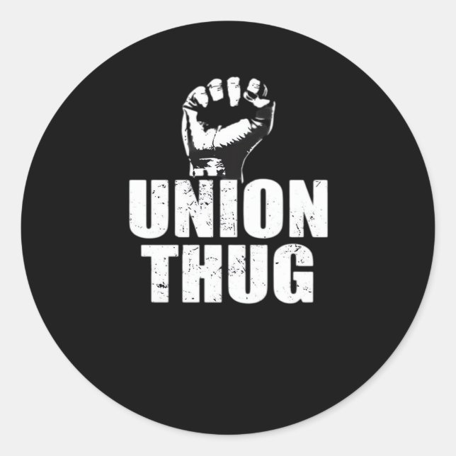 Union Thug Essential Classic Round Sticker (Front)