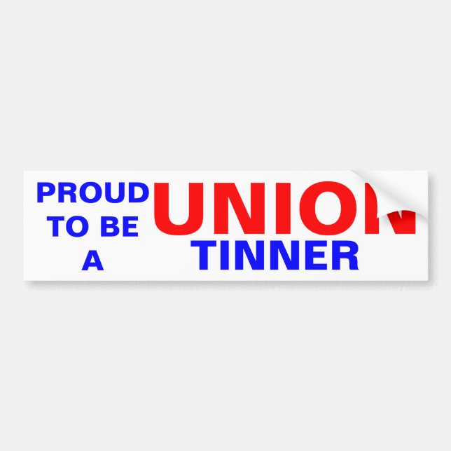 UNION TINNER BUMPER STICKER (Front)