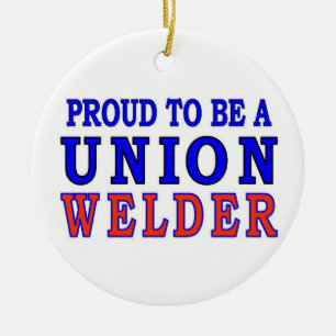 UNION WELDER CERAMIC ORNAMENT