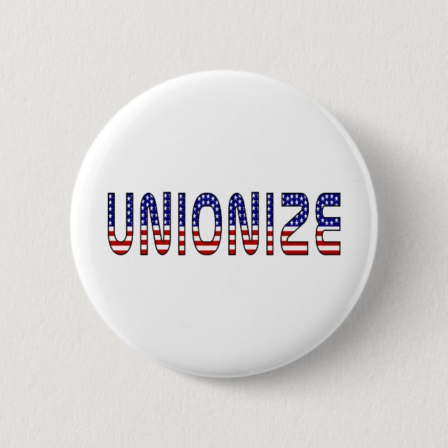 Unionise 6 Cm Round Badge (Front)