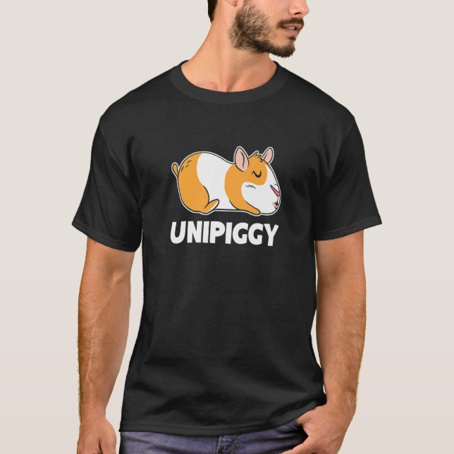 Unipiggy Graphic Guinea Pig Owner Pet Cavy Animal  T-Shirt (Front)