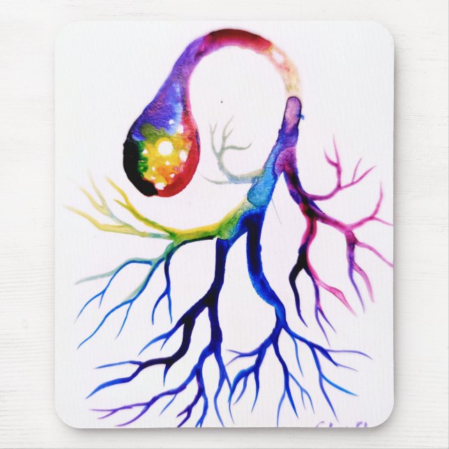 Unipolar neuron  mouse pad (Front)