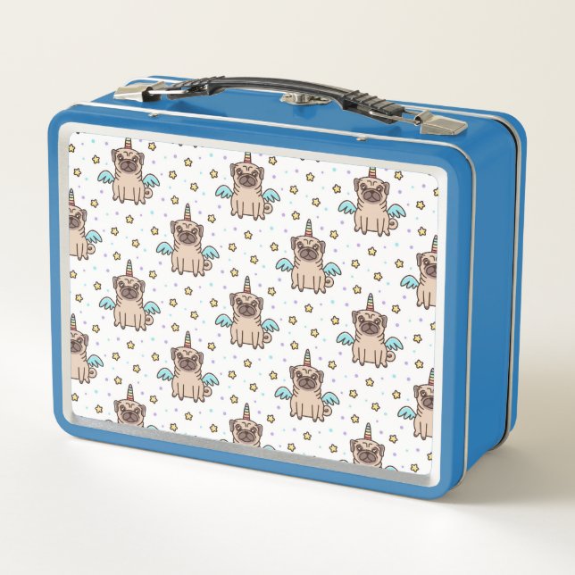 Unipug Pattern Metal Lunch Box (Back)