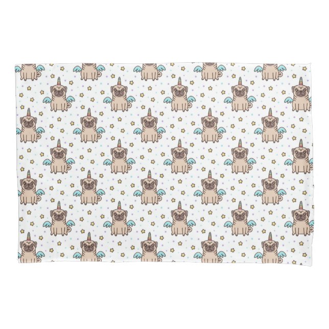 Unipug Pattern Pillowcase (Front-Left)