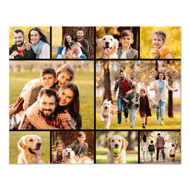 Unique 10 Photo Collage Minimalist Simple (Front)