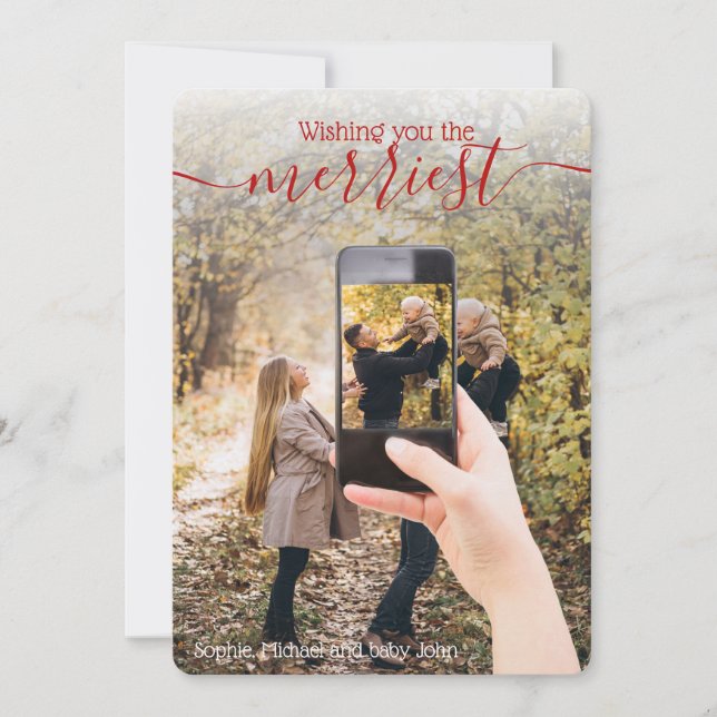 Unique 2 Photo - IN Cell Photo Holiday Wishes (Front)