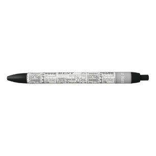 Unique 70th Birthday Party Personalised Gifts Black Ink Pen