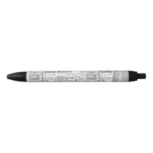 Unique 85th Birthday Party Personalised Gifts Black Ink Pen
