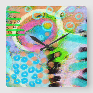 Unique Abstract Art Wall Clock