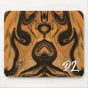 Unique Abstract Brown  Marble Liquid  Mousepad