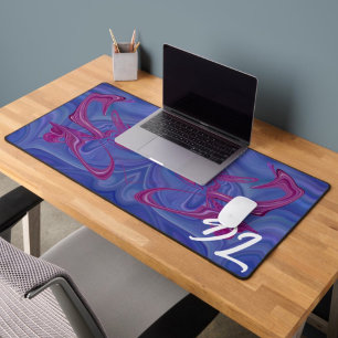 Unique Abstract Colourful Marble Liquid  Desk Mat
