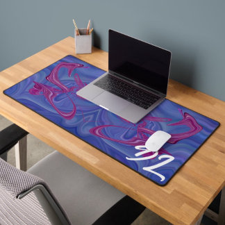 Unique Abstract Colourful Marble Liquid  Desk Mat