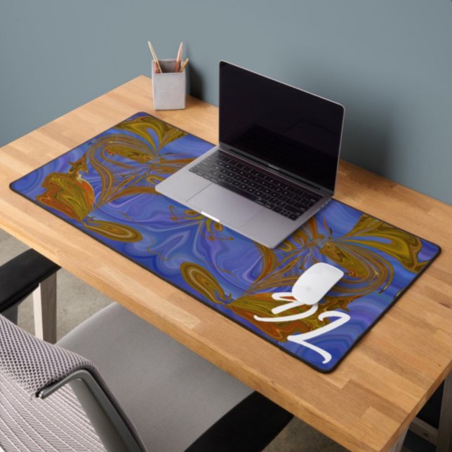 Unique Abstract Colourful Marble Liquid  Desk Mat (Creator Uploaded)
