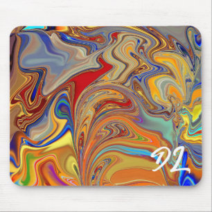 Unique Abstract Colourful Marble Liquid  Mousepad