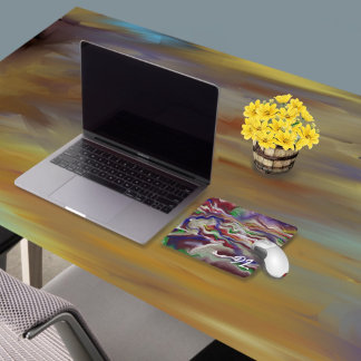 Unique Abstract Colourful Marble Liquid  Mousepad