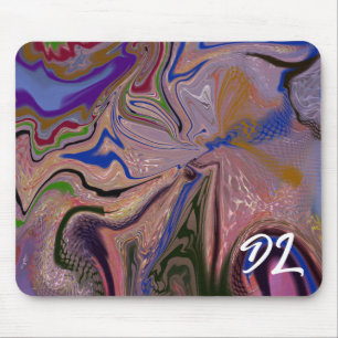 Unique Abstract Colourful Marble Liquid  Mousepad