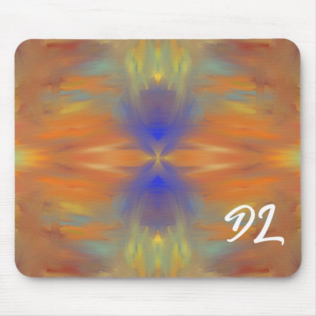 Unique Abstract Colourful Marble Liquid  Mousepad (Front)