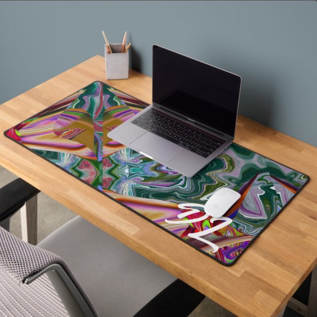 Unique Abstract Colourful Marble Liquid  Mousepad Desk Mat (Creator Uploaded)