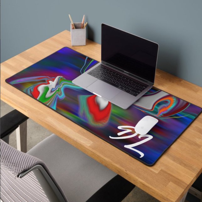 Unique Abstract Colourful Marble Liquid  Mousepad Desk Mat (Creator Uploaded)