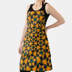 Unique Abstract Flowers Pattern Apron