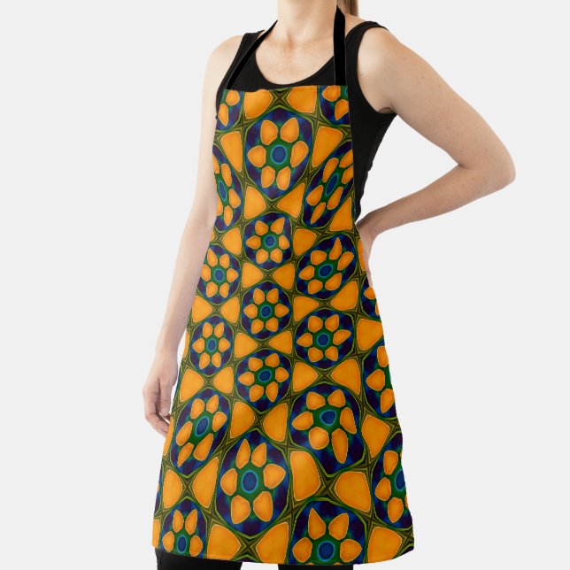 Unique Abstract Flowers Pattern Apron (Insitu)