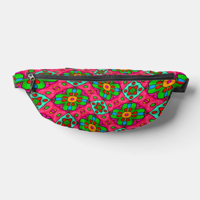 Unique Abstract Flowers Pattern Bum Bags (Lay Down)