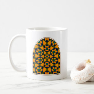 Unique Abstract Flowers Pattern Coffee Mug