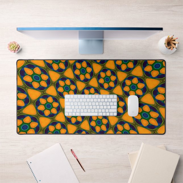Unique Abstract Flowers Pattern Desk Mat (Office 1)